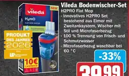 HIT Vileda Bodenwischer-Set H2PRO Flat Mop Angebot