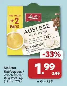 Famila Nord West Melitta Kaffee pads* Angebot