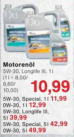 Wiglo Wunderland Motorenöl 5W-30, Longlife III Angebot