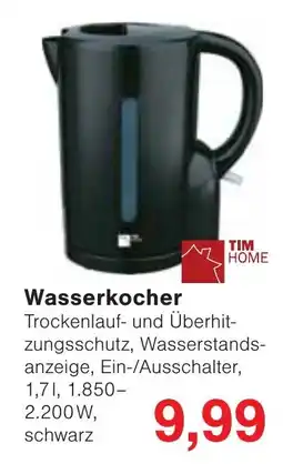 Wiglo Wunderland Wasserkocher TIM HOME Angebot