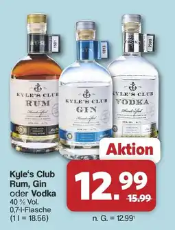 Famila Nord West Kyle's Club Rum, Gin oder Vodka Angebot