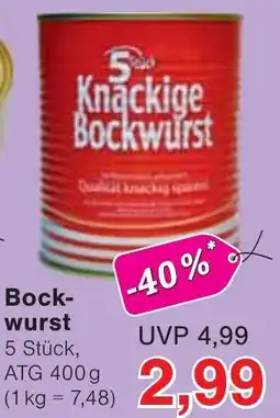 Wiglo Wunderland 5 Knackige Bockwurst Angebot