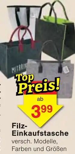 Wiglo Wunderland Filz-Einkaufstasche Angebot