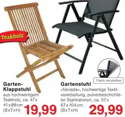 Wiglo Wunderland Garten-Klappstuhl aus hochwertigem Teakholz Angebot
