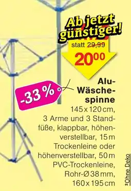 Wiglo Wunderland Alu-Wäschespinne Angebot
