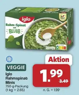 Famila Nord West Iglo Rahmspinat Minis Angebot