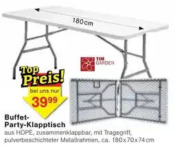 Wiglo Wunderland Buffet-Party-Klapptisch TIM GARDEN Angebot