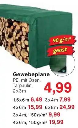 Wiglo Wunderland Gewebeplane PE, mit Ösen, Tarpaulin Angebot