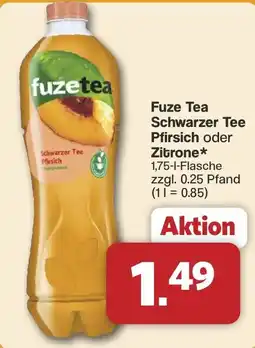 Famila Nord West Fuze Tea Schwarzer Tee Pfirsich Angebot