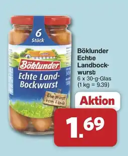 Famila Nord West Böklunder Echte Landbockwurst Angebot