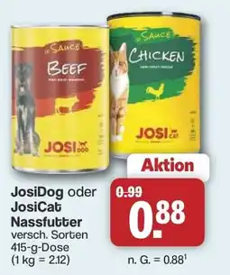 Famila Nord West JosiDog oder JosiCat Nassfutter Angebot