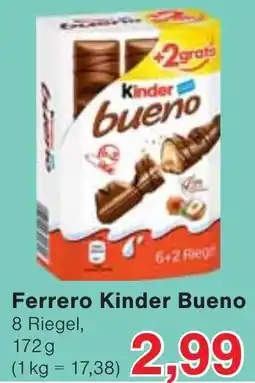 Wiglo Wunderland Ferrero Kinder Bueno Angebot