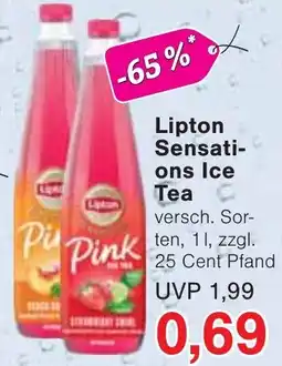Wiglo Wunderland Lipton Sensations Ice Tea Angebot
