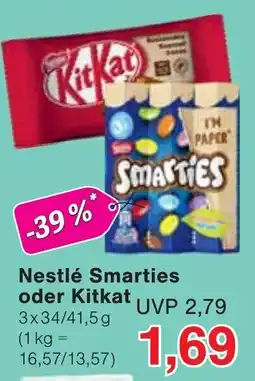 Wiglo Wunderland Nestlé Smarties oder Kitkat Angebot