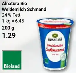 Globus Alnatura Bio Weidemilch Schmand Angebot