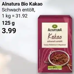 Globus Alnatura Bio Kakao Angebot