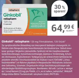 Alliance Healthcare Ginkobil ratiopharm 120 mg Angebot