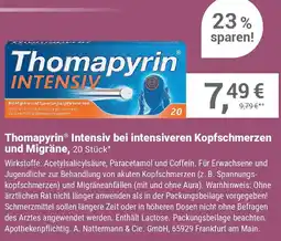 Alliance Healthcare Thomapyrin Intensiv bei intensiveren Kopfschmerzen und Migräne Angebot