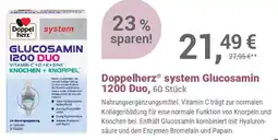 Alliance Healthcare Doppelherz system Glucosamin 1200 Duo Angebot