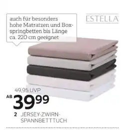 XXXLutz ESTELLA JERSEY-ZWIRN-SPANNBETTTUCH Angebot