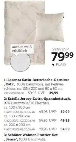 XXXLutz Essenza Satin-Bettwäsche-Garnitur „Kati“ Angebot