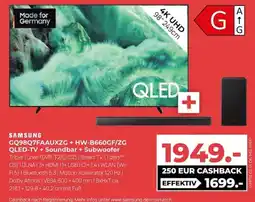 Hirsch und Ille SAMSUNG QLED-TV + Soundbar + Subwoofer Angebot