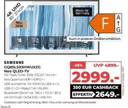 Hirsch und Ille SAMSUNG GQ85LS03HWUXZG Neo QLED-TV Angebot