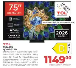 Hirsch und Ille TCL 75A400U QD-Mini LED Angebot