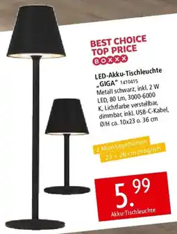 Zurbrüggen BOXXX LED-Akku-Tischleuchte GIGA Angebot