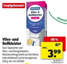 Hagebau RENODO Vlies- & Rollkleister Angebot