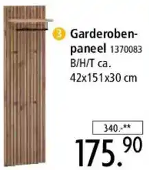 Zurbrüggen Voleo Garderobenpaneel Angebot