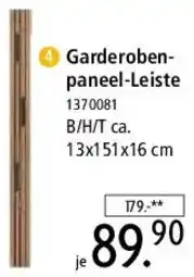 Zurbrüggen Voleo Garderobenpaneel-Leiste Angebot
