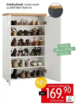 Zurbrüggen Schuhschrank Angebot