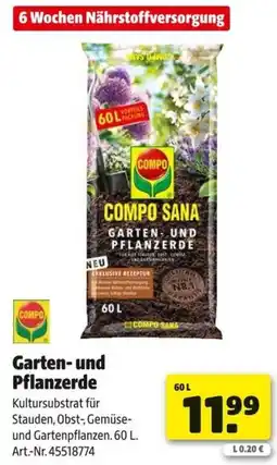 Hagebau COMPO SANA Garten- und Pflanzerde Angebot
