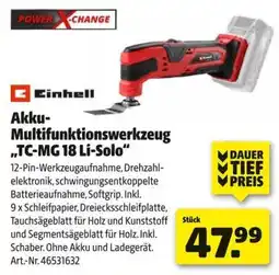 Hagebau Einhell Akku-Multifunktionswerkzeug „TC-MG 18 Li-Solo“ Angebot