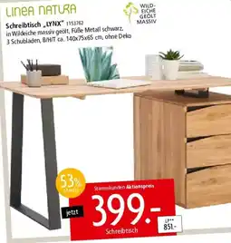 Zurbrüggen LINEA NATURA Schreibtisch LYNX Angebot