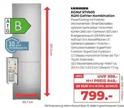 Hirsch und Ille LIEBHERR KGNsf 57Vb03 Kühl-Gefrier-Kombination Angebot