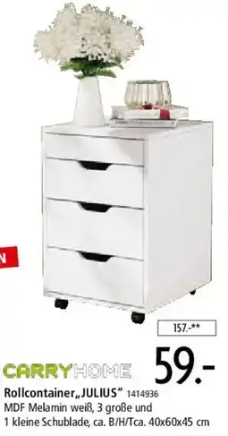 Zurbrüggen CARRYHOME Rollcontainer ,,JULIUS" Angebot
