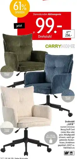 Zurbrüggen CARRYHOME Drehstuhl ,,LUCIE" Angebot