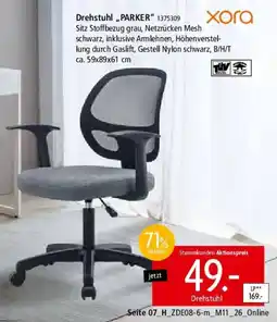 Zurbrüggen Xora Drehstuhl ,,PARKER" Angebot