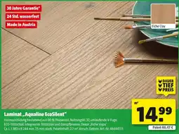 Hagebau Laminat „Aqualine EcoSilent“ Angebot