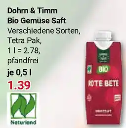 Globus Dohrn & Timm Bio Gemüse Saft Angebot