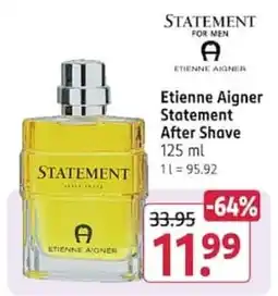 Rossmann Etienne Aigner Statement After Shave Angebot