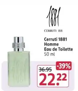 Rossmann Cerruti 1881 Homme Eau de Toilette Angebot