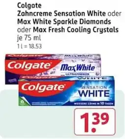 Rossmann Colgate Zahncreme Sensation White Angebot