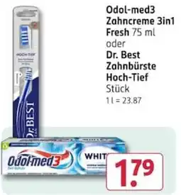 Rossmann Odol-med3 Zahncreme 3in1 Fresh Angebot