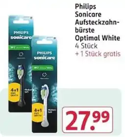 Rossmann Philips Sonicare Aufsteckzahnbürste Optimal White Angebot