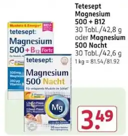 Rossmann teteSept Magnesium 500 + B12 Angebot