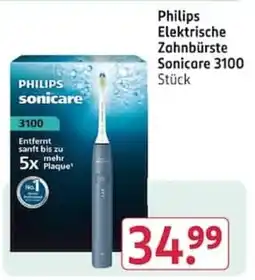 Rossmann Philips Elektrische Zahnbürste Sonicare 3100 Angebot