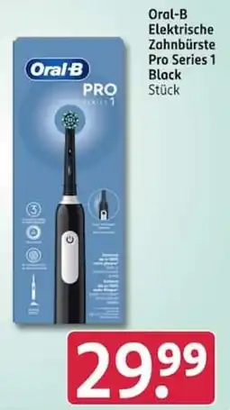 Rossmann Oral-B Elektrische Zahnbürste Pro Series 1 Black Angebot